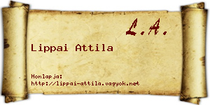 Lippai Attila névjegykártya