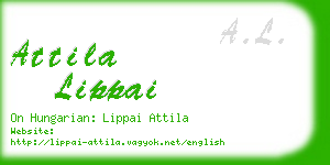 attila lippai business card